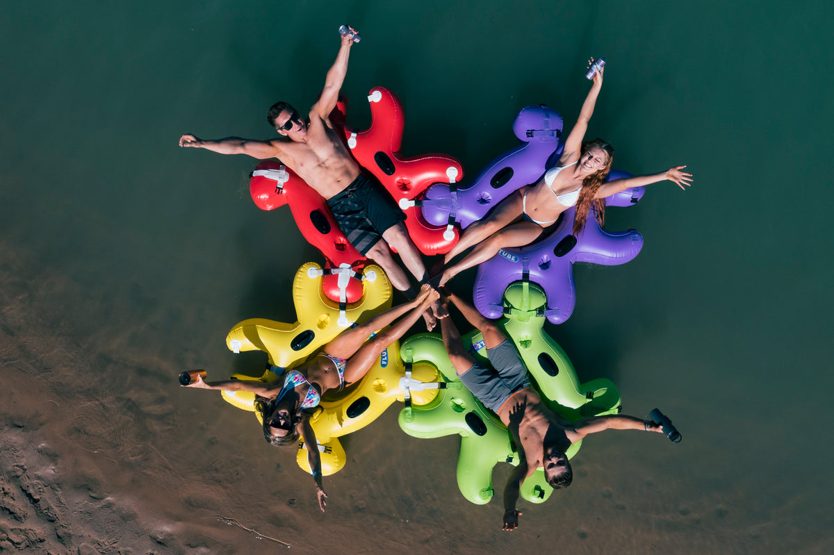 These Interlocking Tubes Connect Like Puzzle Pieces, Perfect For Group River  Float Parties